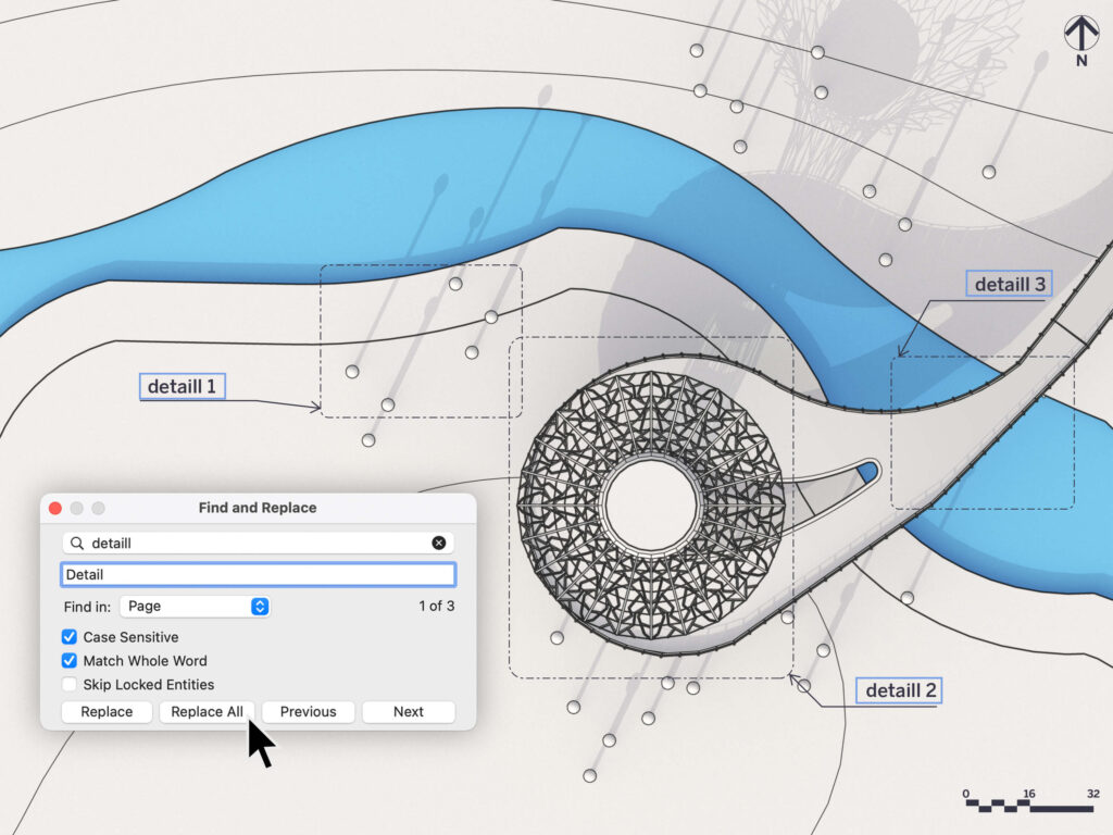 Rechercher/remplacer dans LayOut