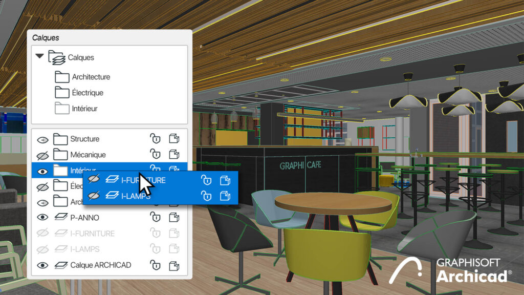 Gestion améliorée des Attributs avec hiérarchie de dossiers sur Archicad 26