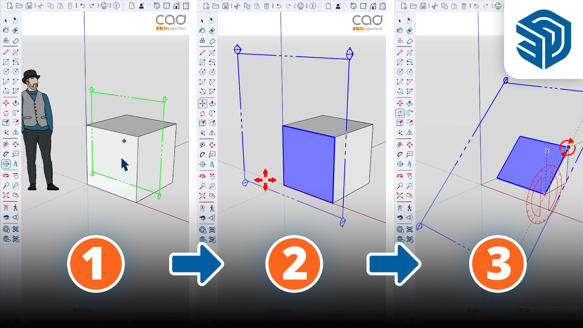 Astuce SketchUp · Réaliser une coupe