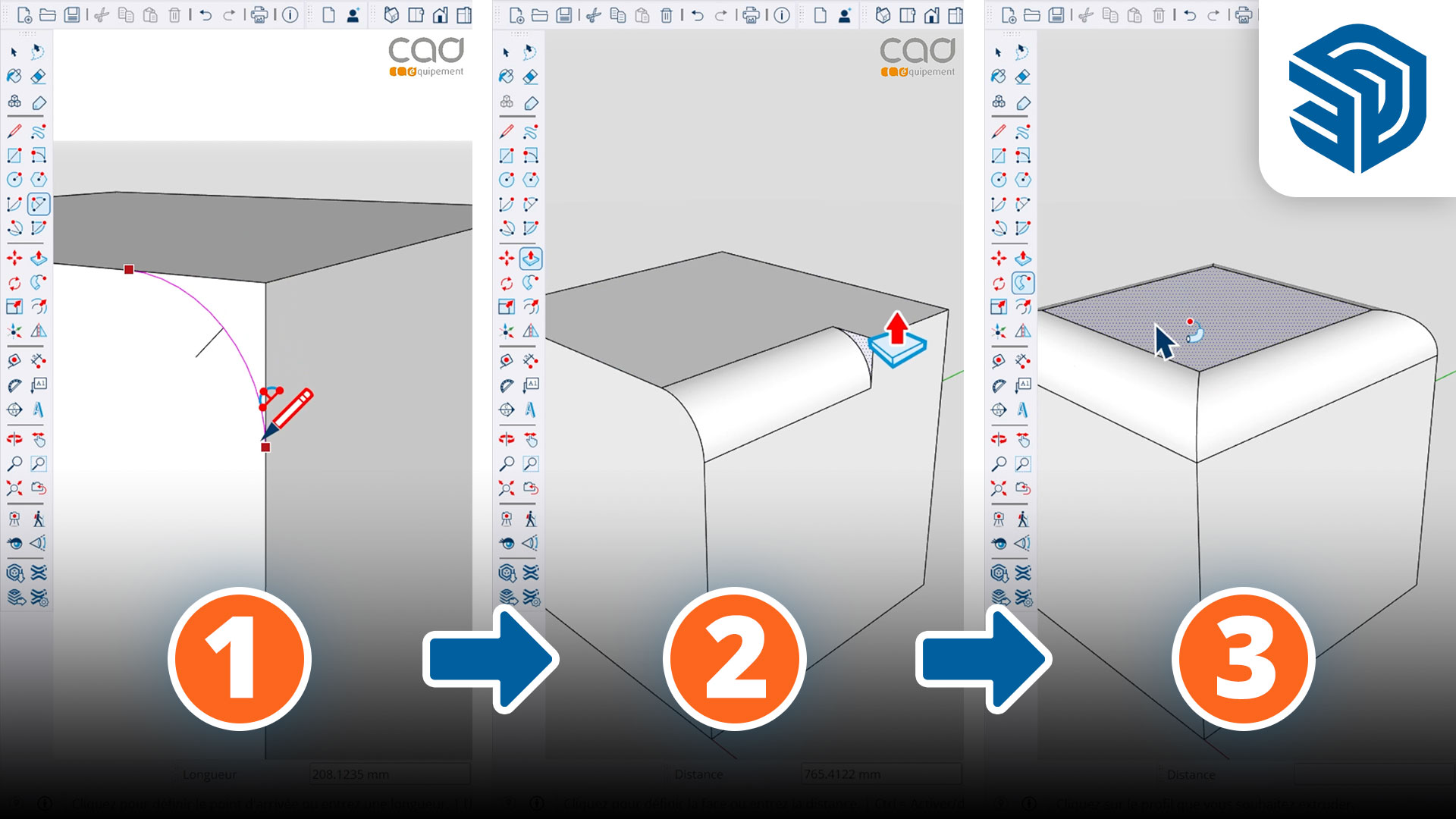 Astuce SketchUp · Arrondir les Angles d&rsquo;un Modèle 3D