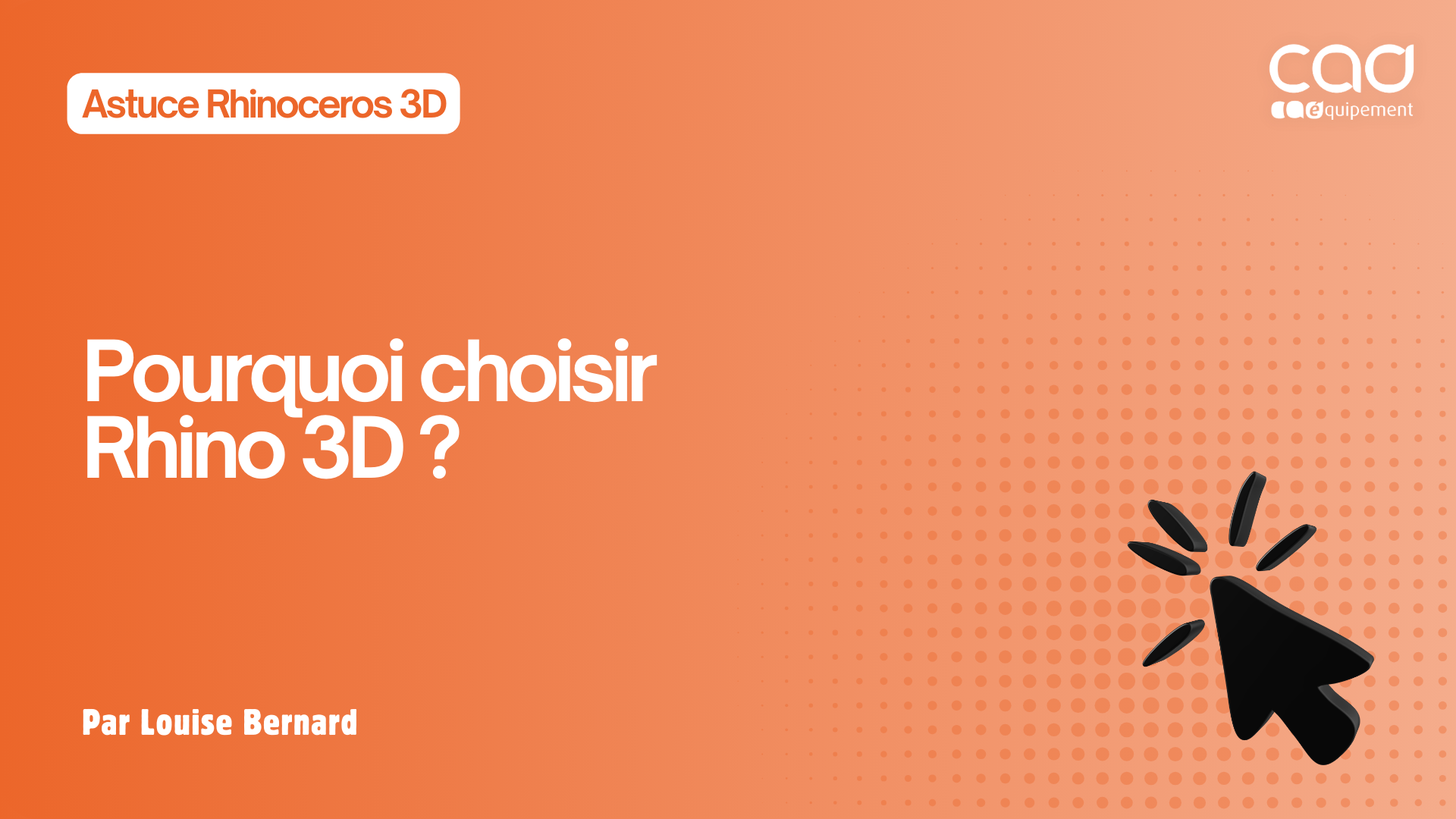 Pourquoi choisir Rhino 3D ?
